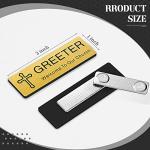 Church Greeter Name Tag Set: Cross Design, Reusable