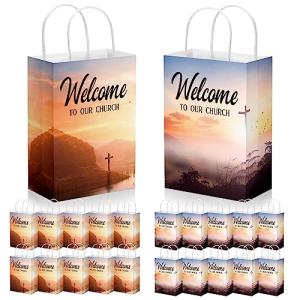 Church Welcome Bags: Religious Gift Bags with Handles