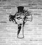 Metal Jesus Cross Wall Art Religious Decor Sign