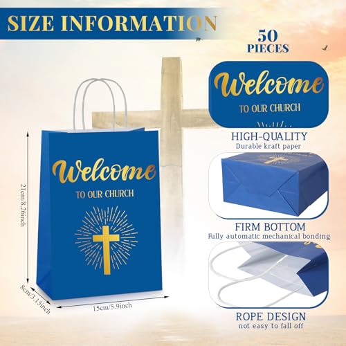 Church Welcome Gift Bags for Guests, Baptisms, Birthdays