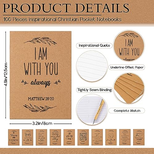 Jutom Christian Gift Set: Bible Verse Pens & Notebooks