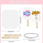 DIY Church Fans Craft Set with 30 Pieces