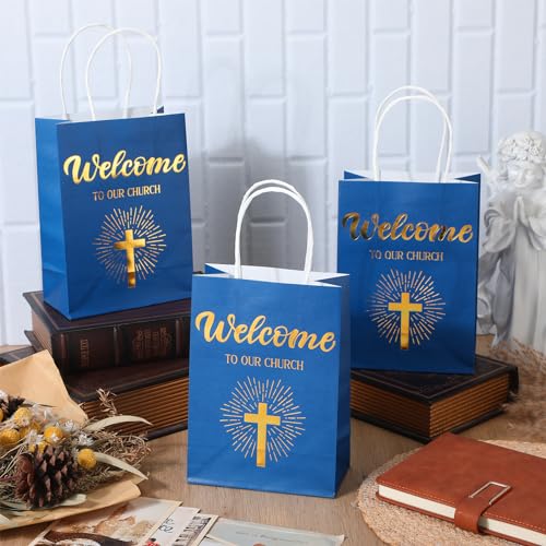 Church Welcome Gift Bags for Guests, Baptisms, Birthdays