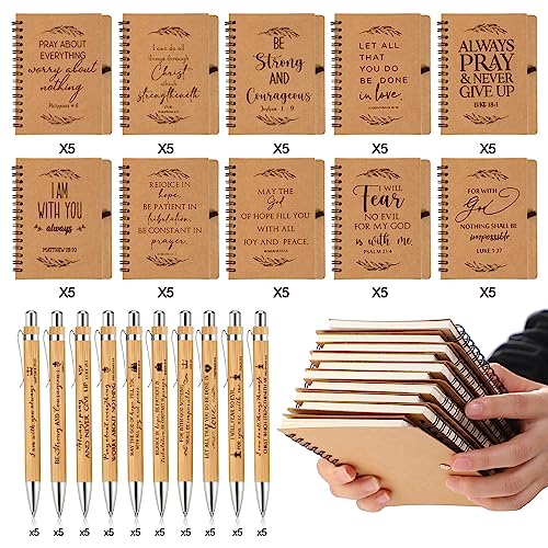 Christian Gifts Bulk Set: Notebook, Pen, Scripture Notepad