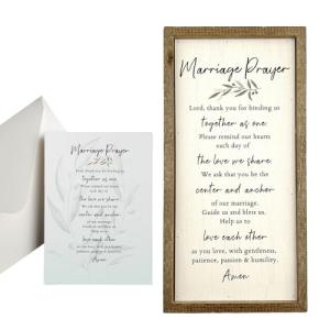 Marriage Prayer Wood Wall Decor and Card Bundle