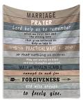 Marriage Prayer Blanket - Christian Decor Gift for Couples