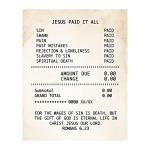 Jesus Paid All" Wall Art Print - Inspirational, Christian