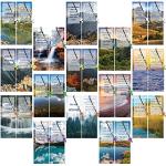 30 Christian Bookmarks with Cross Pendants and Quotes