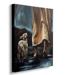 Framed Jesus Wall Art with Saving Lost Lamb Print