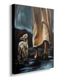 Framed Jesus Wall Art with Saving Lost Lamb Print