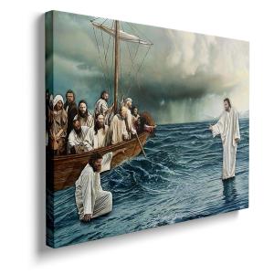 Jesus Wall Decor Religious Canvas Art Print"Heavenly Hand