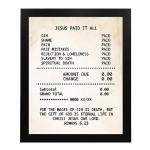 Jesus Paid All" Wall Art Print - Inspirational, Christian