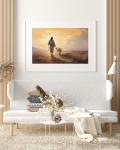 Jesus and the Lost Lamb Christian Canvas Print