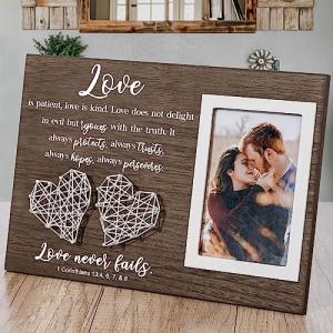 Personalized Wedding Picture Frame - Unique Bridal Shower Gift