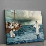 Jesus Wall Decor Religious Canvas Art Print"Heavenly Hand
