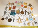 Vintage Religious Crosses, Jesus, Angels Key Chains - Set of 36