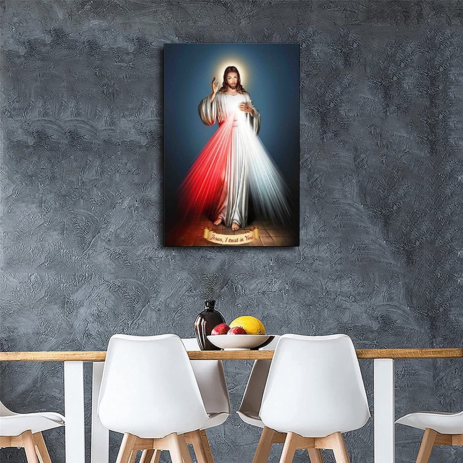 Jesus Divine Mercy Canvas Wall Art Poster Print