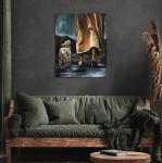 Framed Jesus Wall Art with Saving Lost Lamb Print