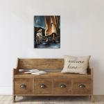 Framed Jesus Wall Art with Saving Lost Lamb Print