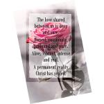 Christian Wedding Statue with Cross & Heart Poem