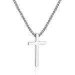 Stainless Steel Cross Pendant Necklace - Christian Gifts Men