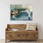 Jesus Wall Decor Religious Canvas Art Print"Heavenly Hand