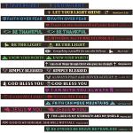 IDREAMBAND 20pc Bible Verse Silicone Wristbands, Inspirational Faith