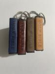 Mini Leather Holy Bible Keychain with Jesus Cross