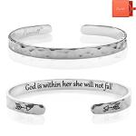 God is Within Her" Christian Bracelets for Women
