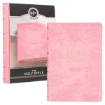 Gift Edition KJV Bible in Pink Floral Faux Leather