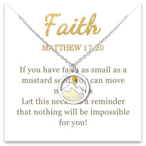 Mustard Seed Necklace: Inspirational Christian Jewelry for Women