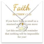 Mustard Seed Necklace: Inspirational Christian Jewelry for Women