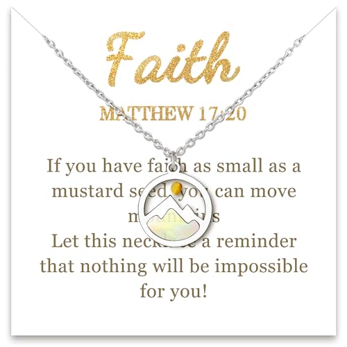 Mustard Seed Necklace: Inspirational Christian Jewelry for Women