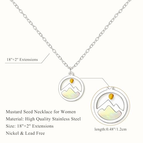 Mustard Seed Necklace: Inspirational Christian Jewelry for Women
