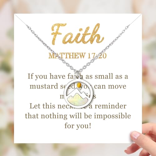 Mustard Seed Necklace: Inspirational Christian Jewelry for Women