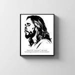 Framed Jesus Wall Art: Christian Home Serenity Decor