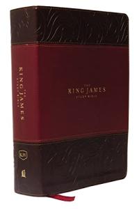 KJV Study Bible: Burgundy Leathersoft, Red Letter, Full-Color