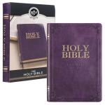Purple Faux Leather KJV Holy Bible Thumb Index