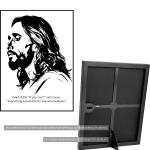 Framed Jesus Wall Art: Christian Home Serenity Decor