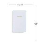 KJV White Imitation Leather Bible, Red Letter Gospel