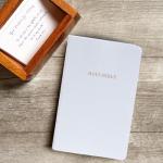 KJV White Imitation Leather Bible, Red Letter Gospel