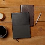 KJV Holy Bible: Large Print Thinline, Gray Leathersoft