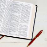 KJV Large Print Reference Bible, Charcoal Leather