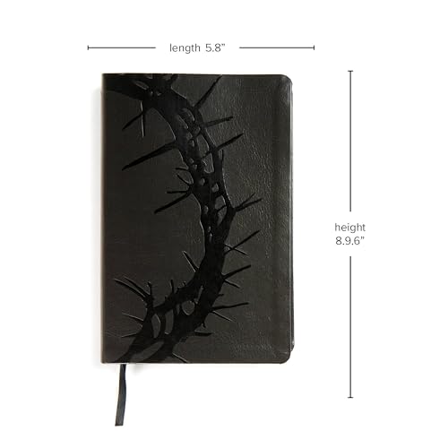 KJV Large Print Reference Bible, Charcoal Leather