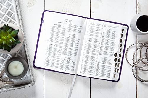Amethyst Compact Large Print KJV Bible with Thumb Indexing