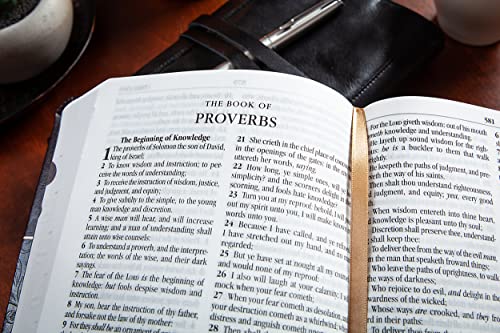 Amethyst Compact Large Print KJV Bible with Thumb Indexing