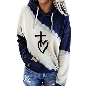 Jesus Has My Back Tie-Dye Hoodie for Women