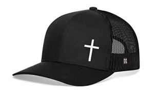 Embroidered Trucker Hat for Men & Women, Black