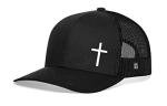 Embroidered Trucker Hat for Men & Women, Black