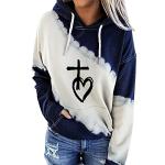 Jesus Has My Back Tie-Dye Hoodie for Women
